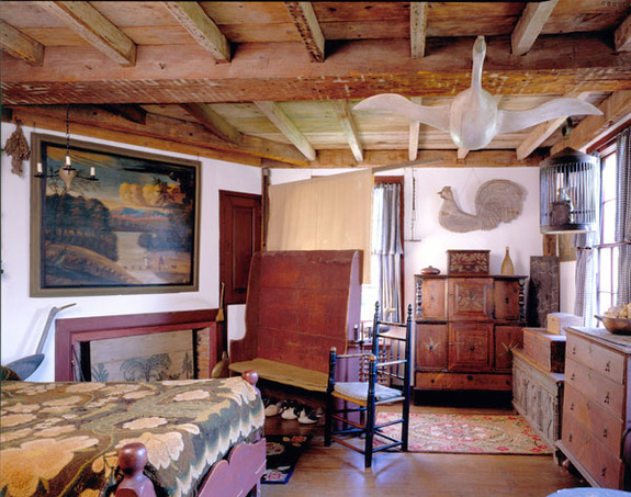 Downstairs guest room of Cogswell's Grant in Essex, Massachusetts