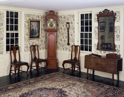 Tall clock of Sayward-Wheeler House in York Harbor, Maine