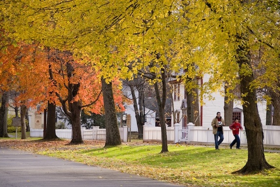 Fall on Main Street in Historic Deerfield