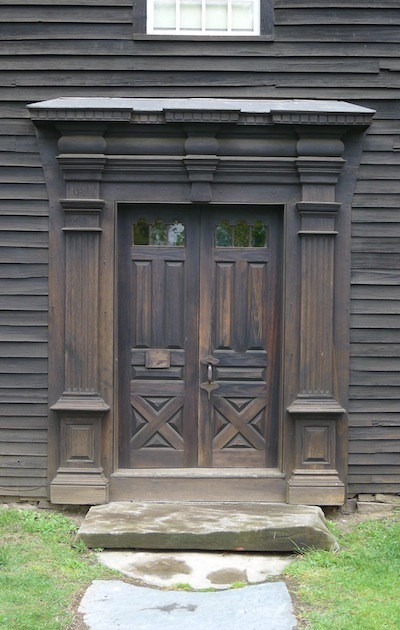 The doors of the Allen House in Historic Deerfield