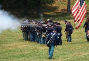 "Battle at Bost Grist Mill" in Concord