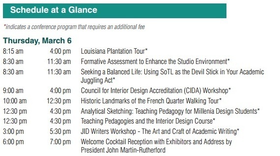 IDEC Annual Conference Schedule