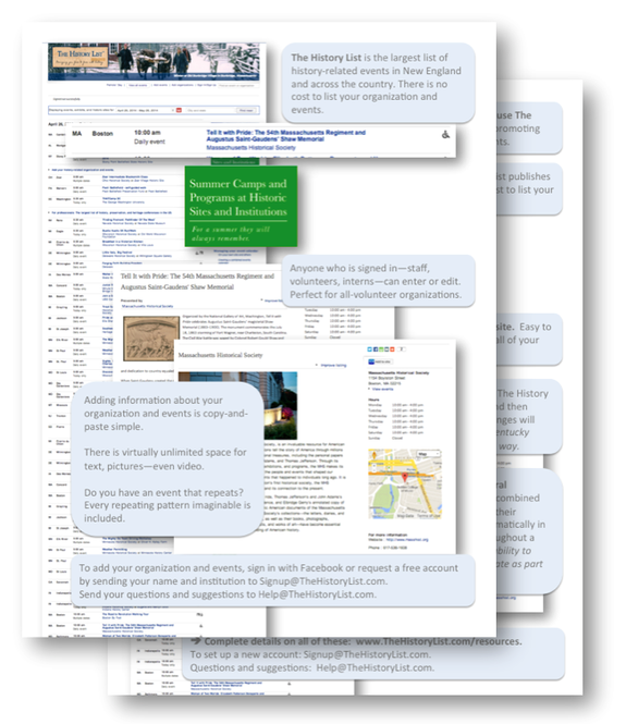 Attract more visitors to your historic site, historical society, or history organization with The History List