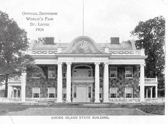 The Rhode Island Building at the 1904 St. Louis World's Fair Modeled After Hearthside in Lincoln, RI