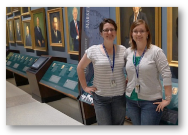 Sally Warfield and Chelsea Compton of the Kentucky State Historical Society